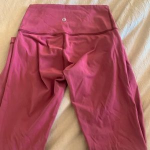 🍋Misty Merlot Lululemon Wunder Under Hi-Rise 7/8 Tight *Full-On Luxtreme 25" 🍋